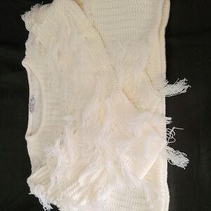 Fringe sweater (off white)